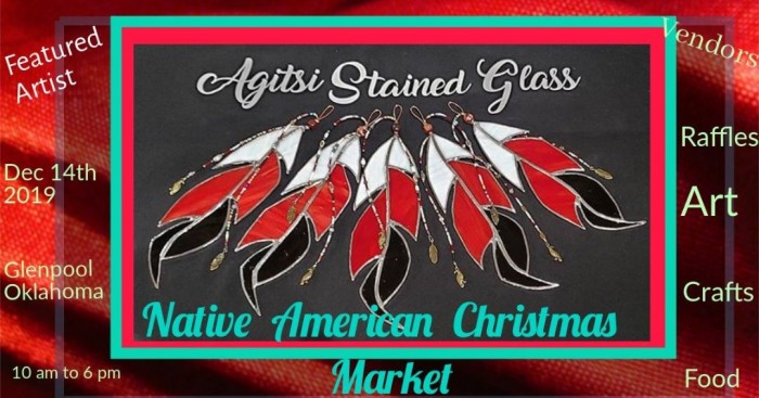 Native American Christmas Market, Featured Artist B.Hines Agitsi Stained Glass