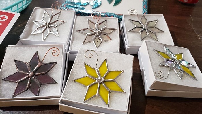 2019 Greater Cherokees' limited edition Stained Glass Cherokee Star Ornament by Agitsi